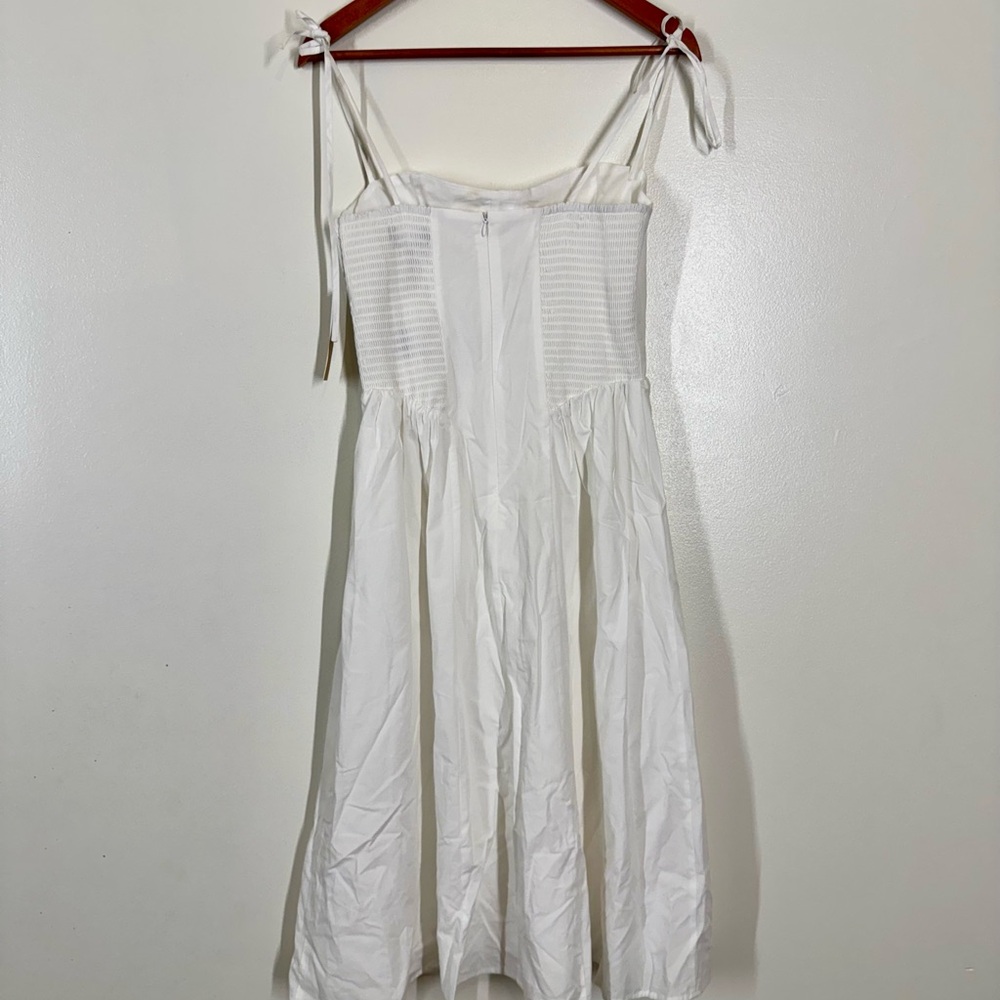 o.p.t White Dress with structured top and flowy skirt  *NWT* - Picture 4 of 12